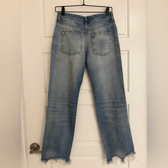 Free People Distressed Frayed Size 24 Jeans - Picture 3 of 4